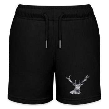 Cerf - Short de jogging enfant bio Stanley/Stella - noir - Devant