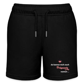 Karneval - Kinder Organic Joggingshorts Mini Bolter von Stanley/Stella - Schwarz - Vorne