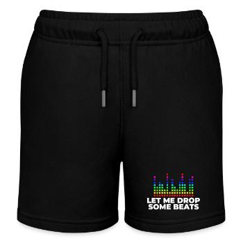 DJ Musik - Kinder Organic Joggingshorts Mini Bolter von Stanley/Stella - Schwarz - Vorne