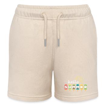 Sommer, hallo Sommer, Sommerferien - Kinder Organic Joggingshorts Mini Bolter von Stanley/Stella - Natur - Vorne