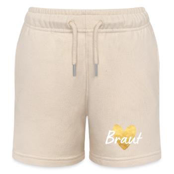 Braut Jungesellinnenabschied - Kinder Organic Joggingshorts Mini Bolter von Stanley/Stella - Natur - Vorne