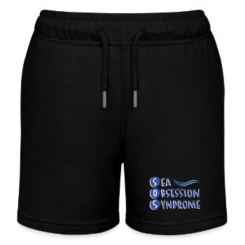 Humour Well-being Sea - Kids Organic Sweat Shorts by Stanley/Stella - black - Front