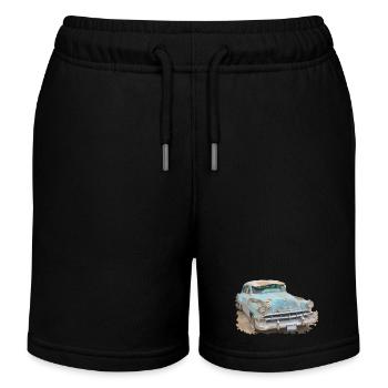 Vintage Car - Kinder Organic Joggingshorts Mini Bolter von Stanley/Stella - Schwarz - Vorne