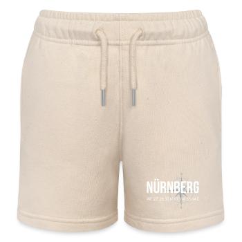 Koordinaten Nürnberg - Kinder Organic Joggingshorts Mini Bolter von Stanley/Stella - Natur - Vorne