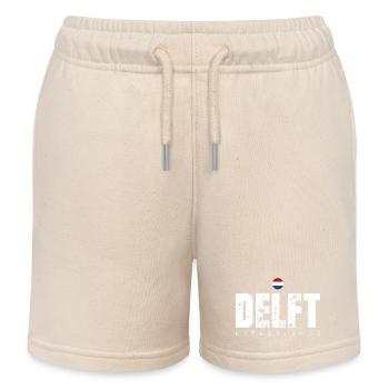 Mot-symbole en détresse de Delft - Short de jogging enfant bio Stanley/Stella - écru doux - Devant