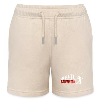 Evolution Badminton - Kinder Organic Joggingshorts Mini Bolter von Stanley/Stella - Natur - Vorne