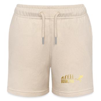 Evolution Bowling - Kinder Organic Joggingshorts Mini Bolter von Stanley/Stella - Natur - Vorne