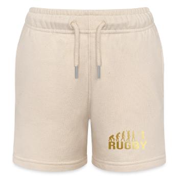 Evolution Rugby - Kinder Organic Joggingshorts Mini Bolter von Stanley/Stella - Natur - Vorne