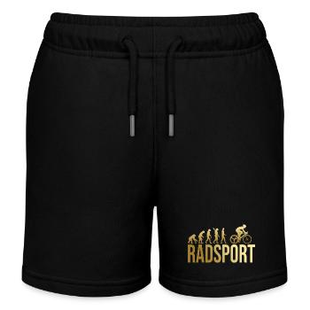 Evolution Radsport - Kinder Organic Joggingshorts Mini Bolter von Stanley/Stella - Schwarz - Vorne