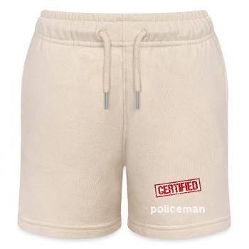 Polizist - Kinder Organic Joggingshorts Mini Bolter von Stanley/Stella - Natur - Vorne