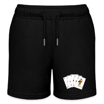 Five cards Five of a kind - Kids Organic Sweat Shorts by Stanley/Stella - black - Front