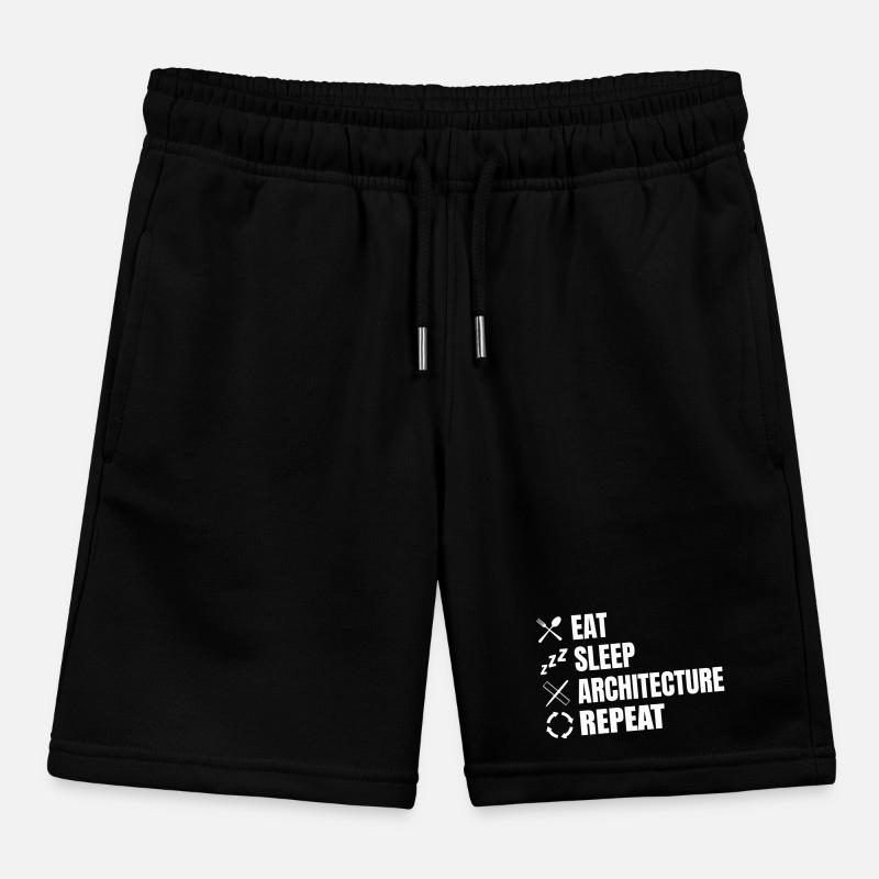 Eat Sleep Architecture Répéter Short de jogging enfant bio Stanley/Stella