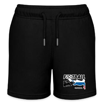 Fièvre du football Slovénie - Short de jogging enfant bio Stanley/Stella - noir - Devant