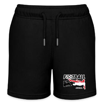 Fièvre du football Autriche - Short de jogging enfant bio Stanley/Stella - noir - Devant