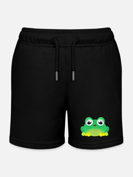 Petite grenouille - Short de jogging enfant bio Stanley/Stella - noir