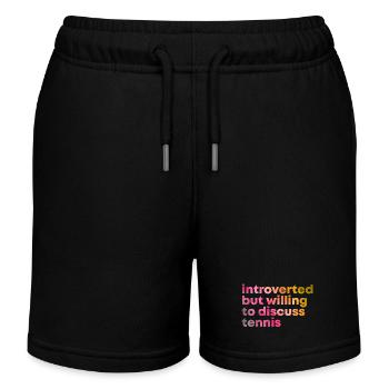 Tennis Tennis Tennis - Kinder Organic Joggingshorts Mini Bolter von Stanley/Stella - Schwarz - Vorne