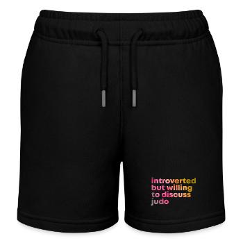 judo - Short de jogging enfant bio Stanley/Stella - noir - Devant