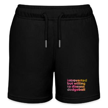 Ballon chasseur - Short de jogging enfant bio Stanley/Stella - noir - Devant