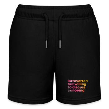 Canoeing - Kids Organic Sweat Shorts by Stanley/Stella - black - Front