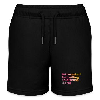fléchettes - Short de jogging enfant bio Stanley/Stella - noir - Devant