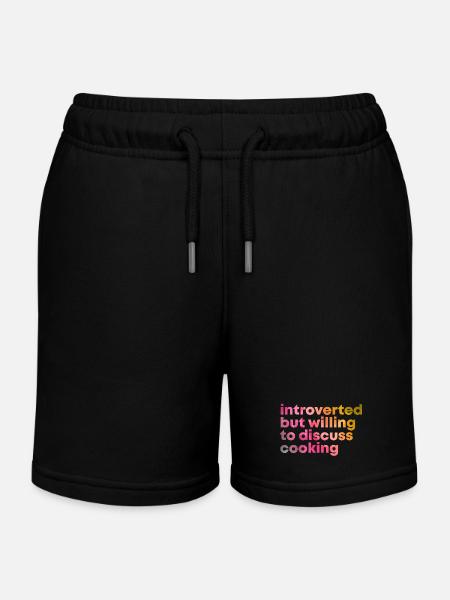 Cuisiner Cuisiner Cuisiner - Short de jogging enfant bio Stanley/Stella - noir
