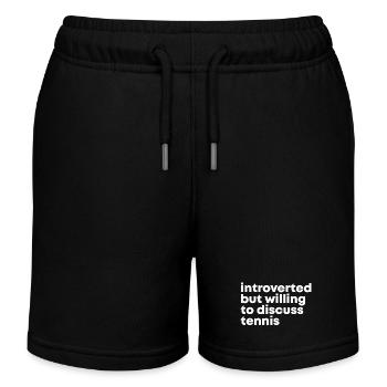 Tennis Tennis Tennis - Kinder Organic Joggingshorts Mini Bolter von Stanley/Stella - Schwarz - Vorne