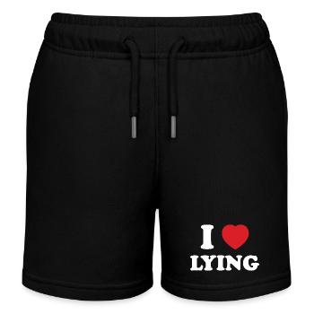 Expression de Liberation, I Love Lying - Short de jogging enfant bio Stanley/Stella - noir - Devant