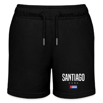 Santiago Cuba Cubains - Short de jogging enfant bio Stanley/Stella - noir - Devant