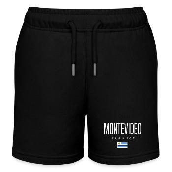 Montevideo Uruguay Uruguayens - Short de jogging enfant bio Stanley/Stella - noir - Devant