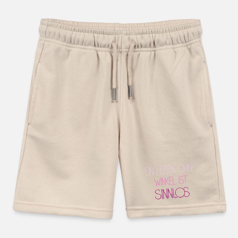 Math Nerd Students University Professor Mathematics Kids Organic Sweat Shorts by Stanley/Stella