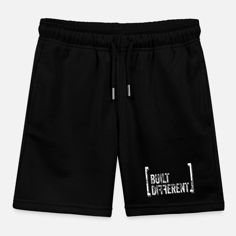 Built Different Distressed Quote Kinder Organic Joggingshorts Mini Bolter von Stanley/Stella