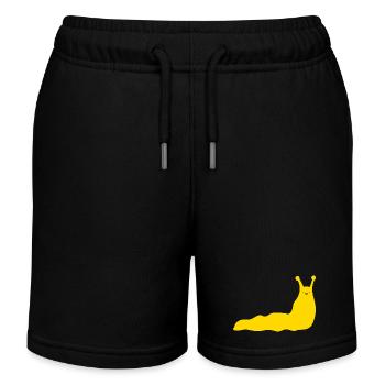 Escargot Banane - Short de jogging enfant bio Stanley/Stella - noir - Devant