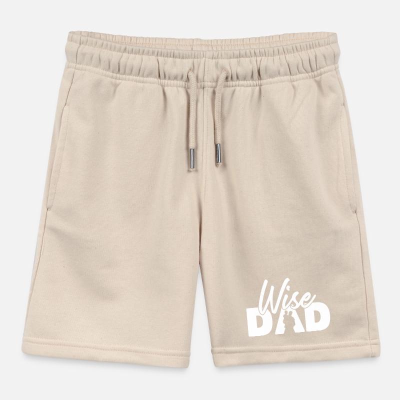 Wise Dad Silhouette Vaterschaft Elternschaft Kinder Organic Joggingshorts Mini Bolter von Stanley/Stella