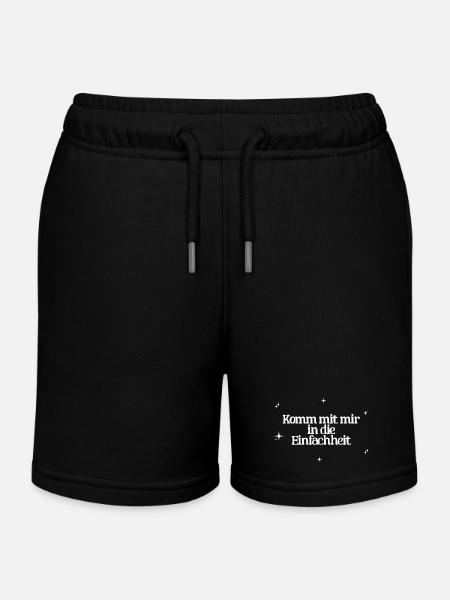 Suivez-moi dans la simplicité Yoga Pleine conscience - Short de jogging enfant bio Stanley/Stella - noir