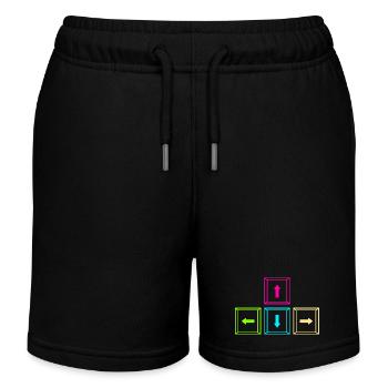 Jeu vidéo Gamer Gaming - Short de jogging enfant bio Stanley/Stella - noir - Devant