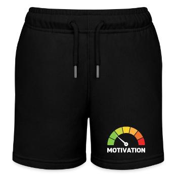Motivation Anzeige Lustig Akku - Kinder Organic Joggingshorts Mini Bolter von Stanley/Stella - Schwarz - Vorne