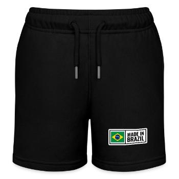 Brazil - Kids Organic Sweat Shorts by Stanley/Stella - black - Front