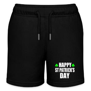 happy st patrick's day - Short de jogging enfant bio Stanley/Stella - noir - Devant