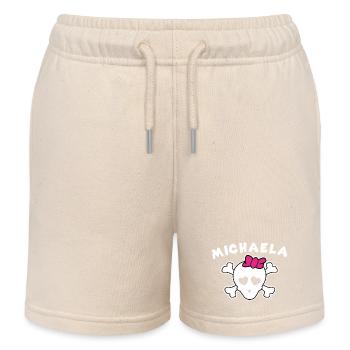 Pirate Michaela Design pour les filles et les femmes - Short de jogging enfant bio Stanley/Stella - écru doux - Devant