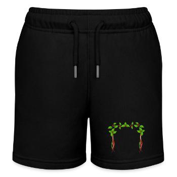 Cadre De Houx de Noël - Short de jogging enfant bio Stanley/Stella - noir - Devant