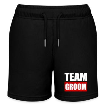Team groom - Short de jogging enfant bio Stanley/Stella - noir - Devant