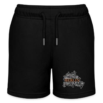 Berlin Vibes-Streetwear für Hauptstadt-Liebhaber - Kinder Organic Joggingshorts Mini Bolter von Stanley/Stella - Schwarz - Vorne