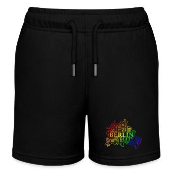 Berlin Vibes-Dein Must-Have aus der Hauptstadt - Kinder Organic Joggingshorts Mini Bolter von Stanley/Stella - Schwarz - Vorne
