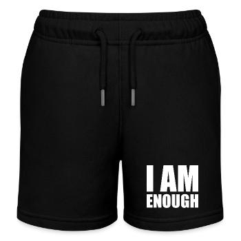 I am enough - Kids Organic Sweat Shorts by Stanley/Stella - black - Front