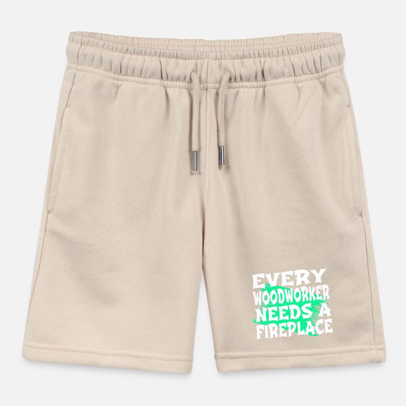 bois bois bûcheron idée présente Short de jogging enfant bio Stanley/Stella
