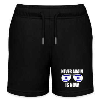 Never again is now - Kids Organic Sweat Shorts by Stanley/Stella - black - Front
