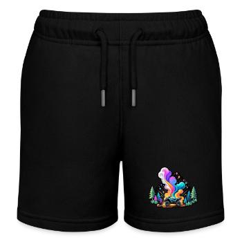 Quad & Offroad - Kinder Organic Joggingshorts Mini Bolter von Stanley/Stella - Schwarz - Vorne