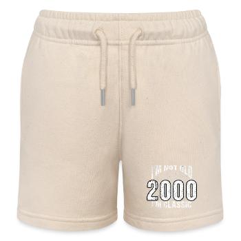 Je ne suis pas vieux, je suis classique , Vintage 2000 Rétro 24 - Short de jogging enfant bio Stanley/Stella - écru doux - Devant