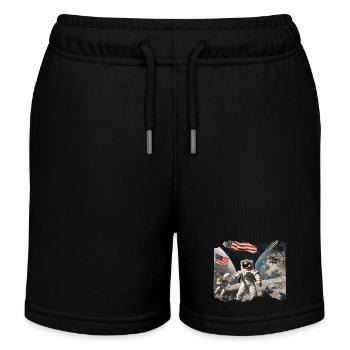 USA Limited Edition - Short de jogging enfant bio Stanley/Stella - noir - Devant