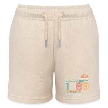 Février 1989 anniversaire Février 1989 cadeau - Short de jogging enfant bio Stanley/Stella - écru doux - Devant